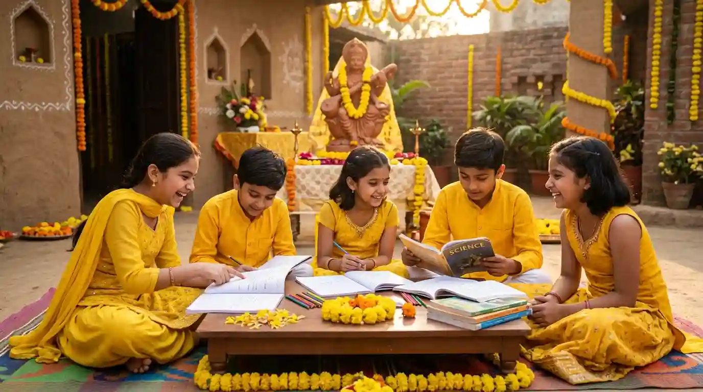 Basant Panchami Wishes for Students