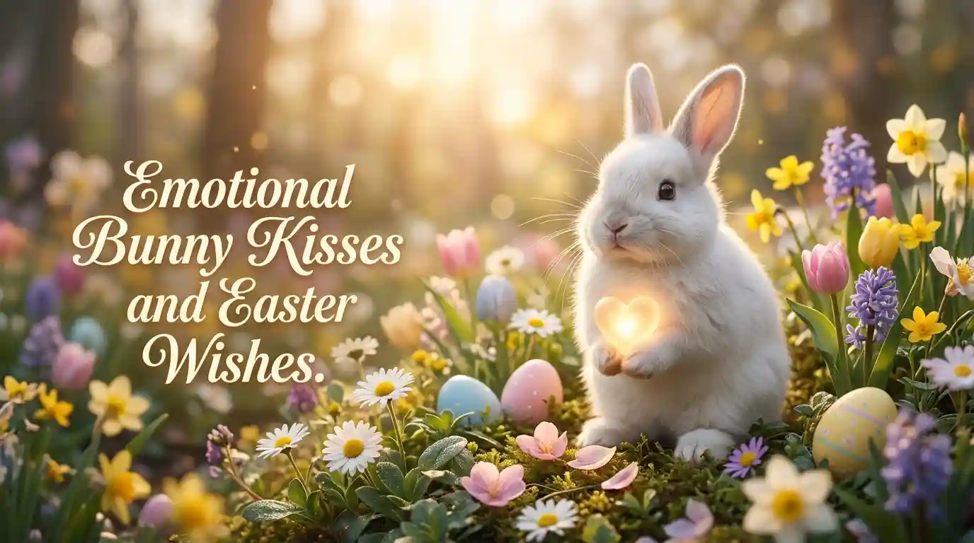 Emotional Bunny Kisses and Easter Wishes