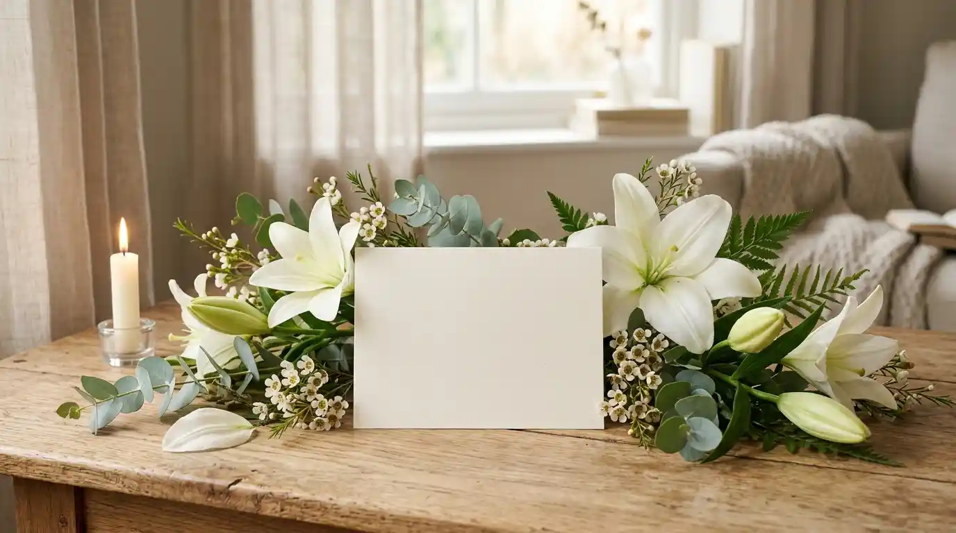 Funeral Wishes Form for a Sympathy Card