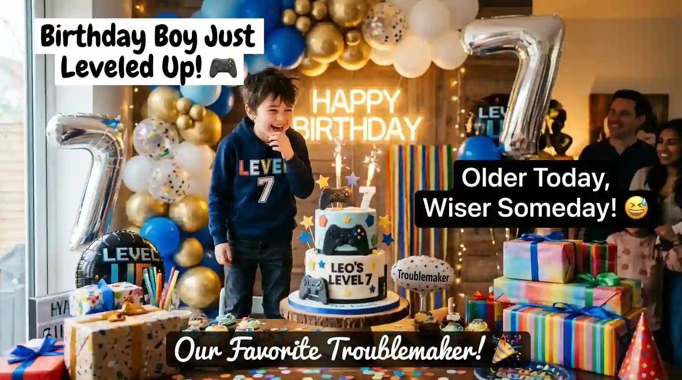 Funny Birthday Captions for Son