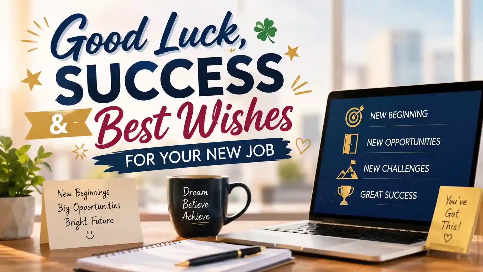 Good Luck Success Best Wishes For New Job