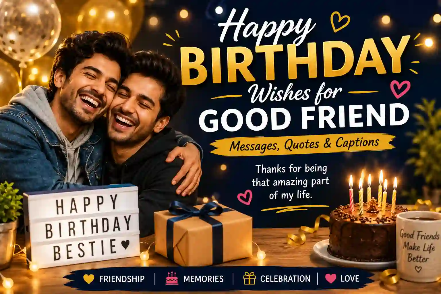 Happy Birthday Wishes for Good Friend