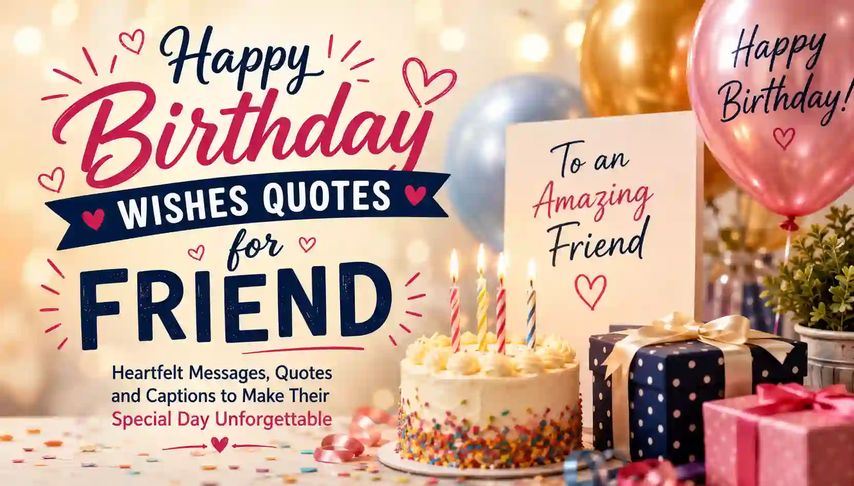 Happy Birthday Wishes Quotes for Friend
