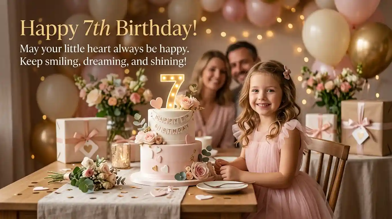 Heartfelt 7th Birthday Wishes