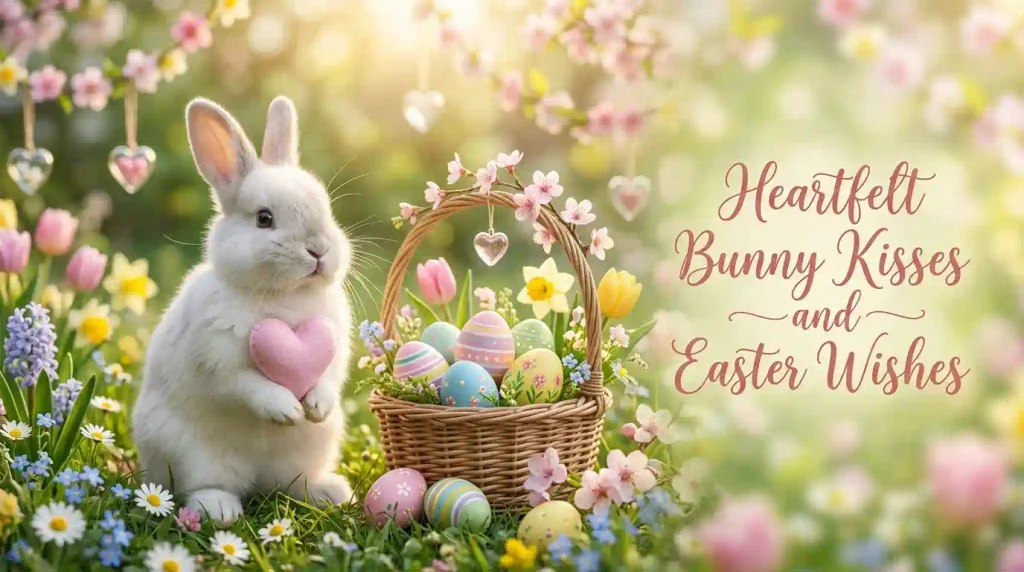 Heartfelt Bunny Kisses and Easter Wishes