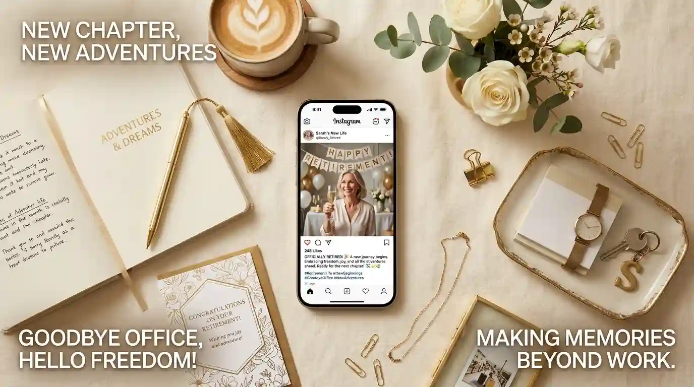 Retirement Social Media Captions