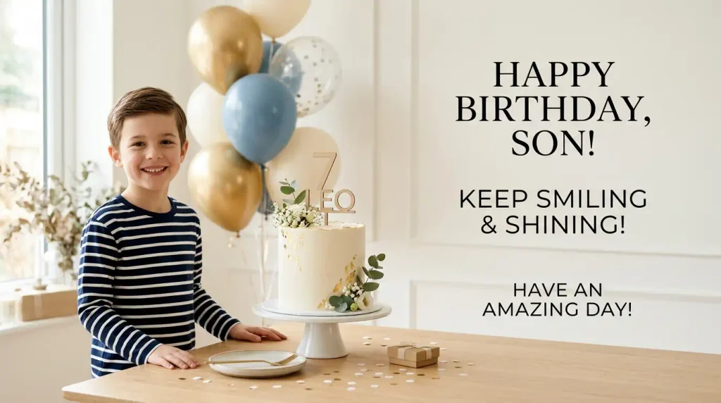Short Birthday Wishes for Son