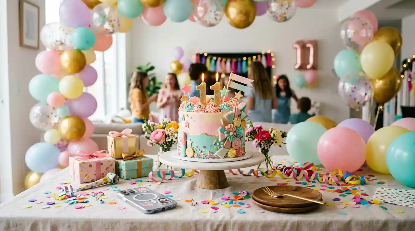 Social Media 11th Birthday Wishes and Captions