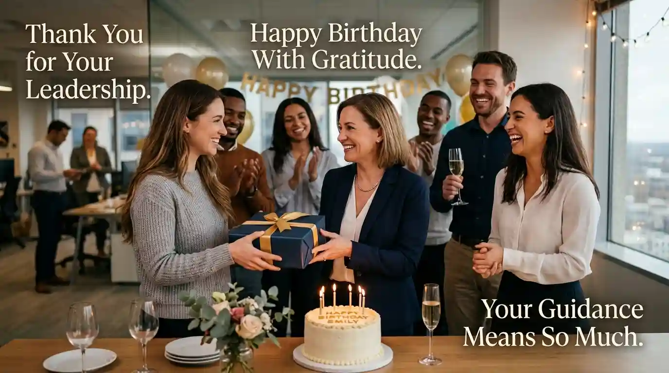 Thank You Birthday Messages for Your Boss